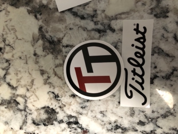 titleist car decal