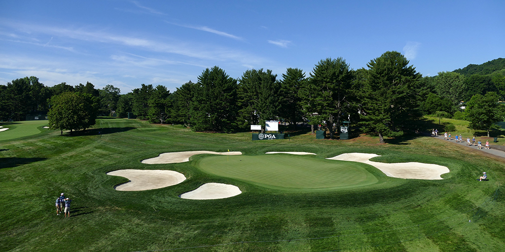 No. 16 | Par 3 | 230 yds.  It’s a cool downhill...